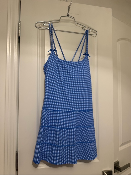 Altar'd State Dresses & Skirts - Altar'd State Blue Gingham Tiered Sundress